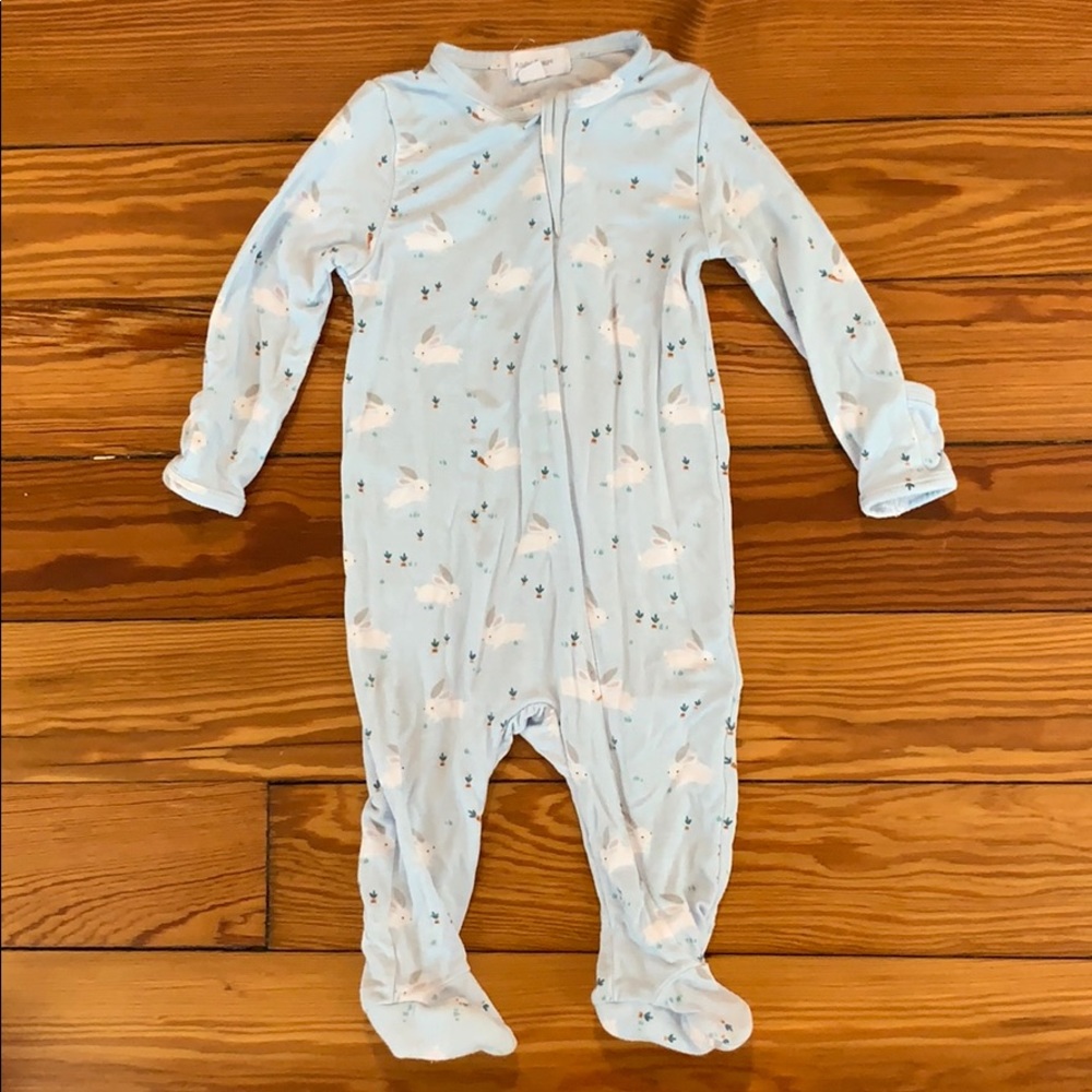 Angel Dear Bunny Zipper Footie